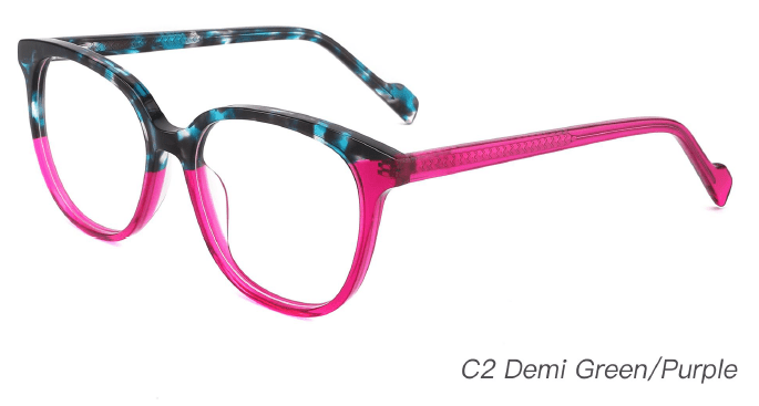 Ouyuan NOA23010 montatura occhiali acetato colorata