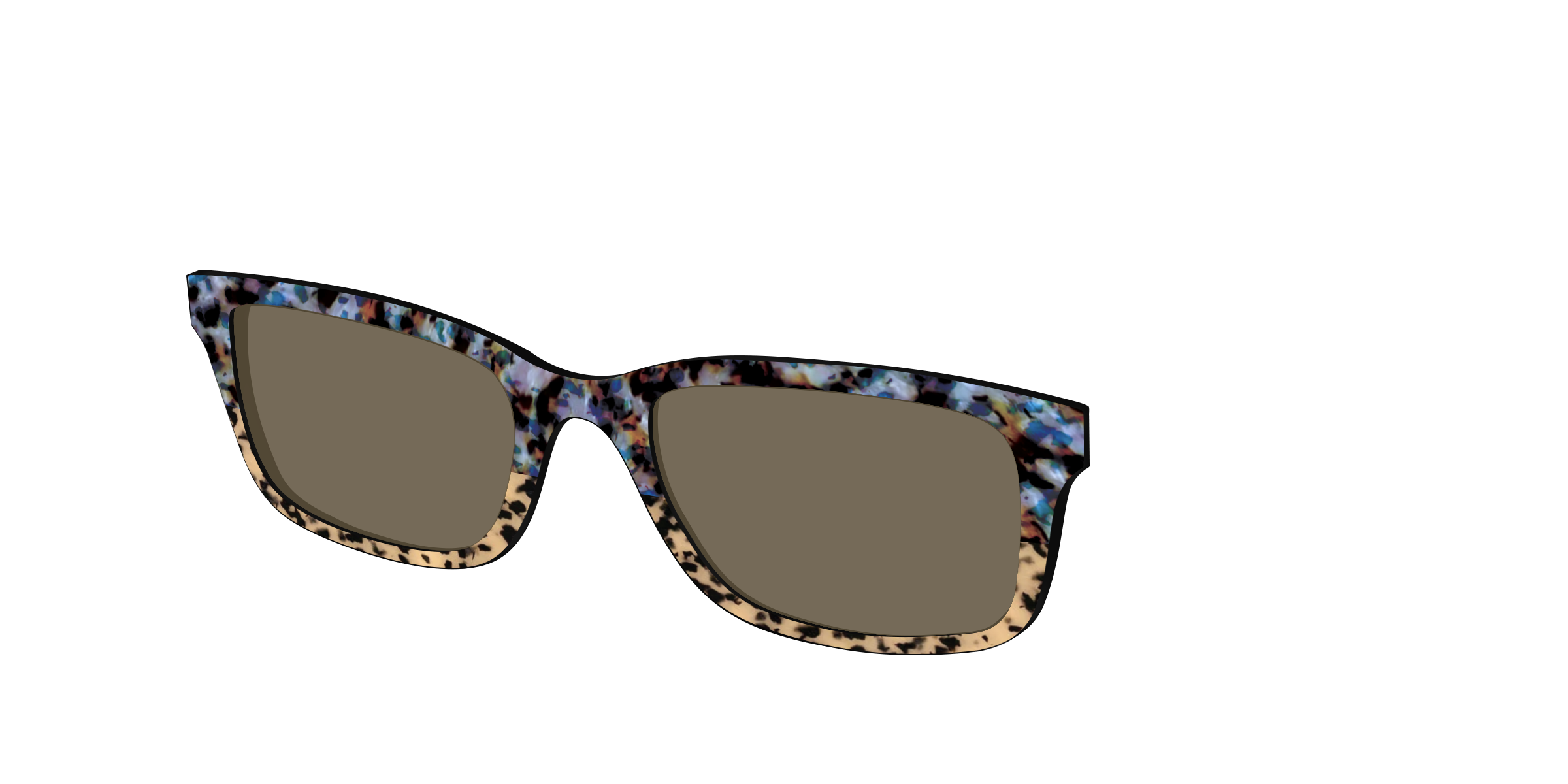 Pair Eyewear Oasis Tortoise Split topper sole polarizzato 551
