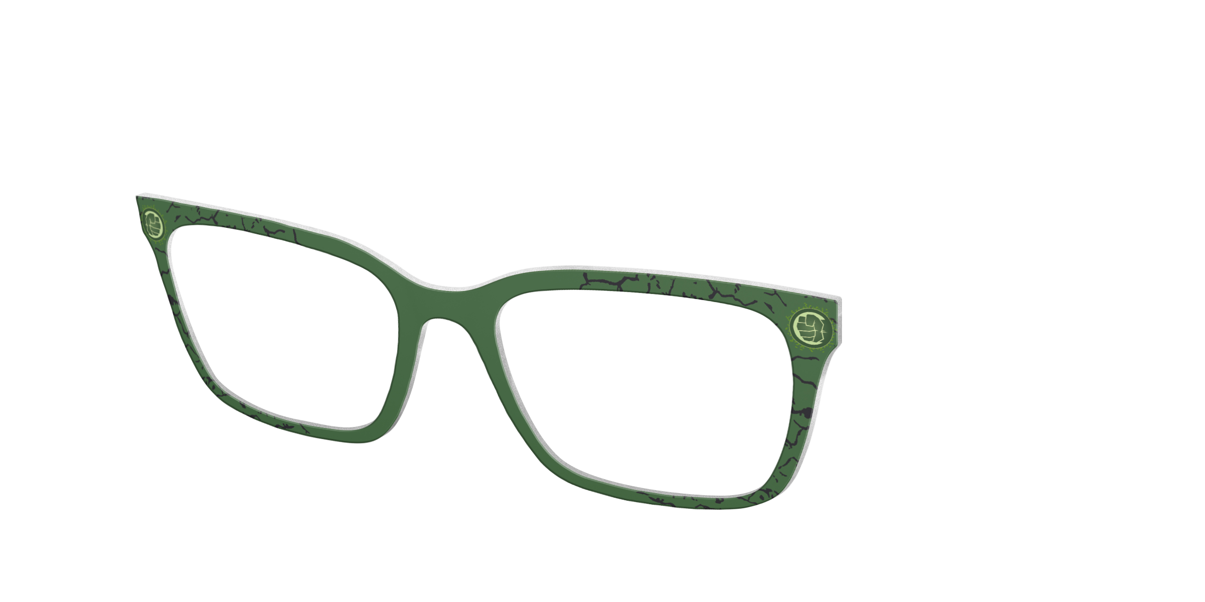 Pair Eyewear Collabs Hulk Smash top occhiali verde HU1