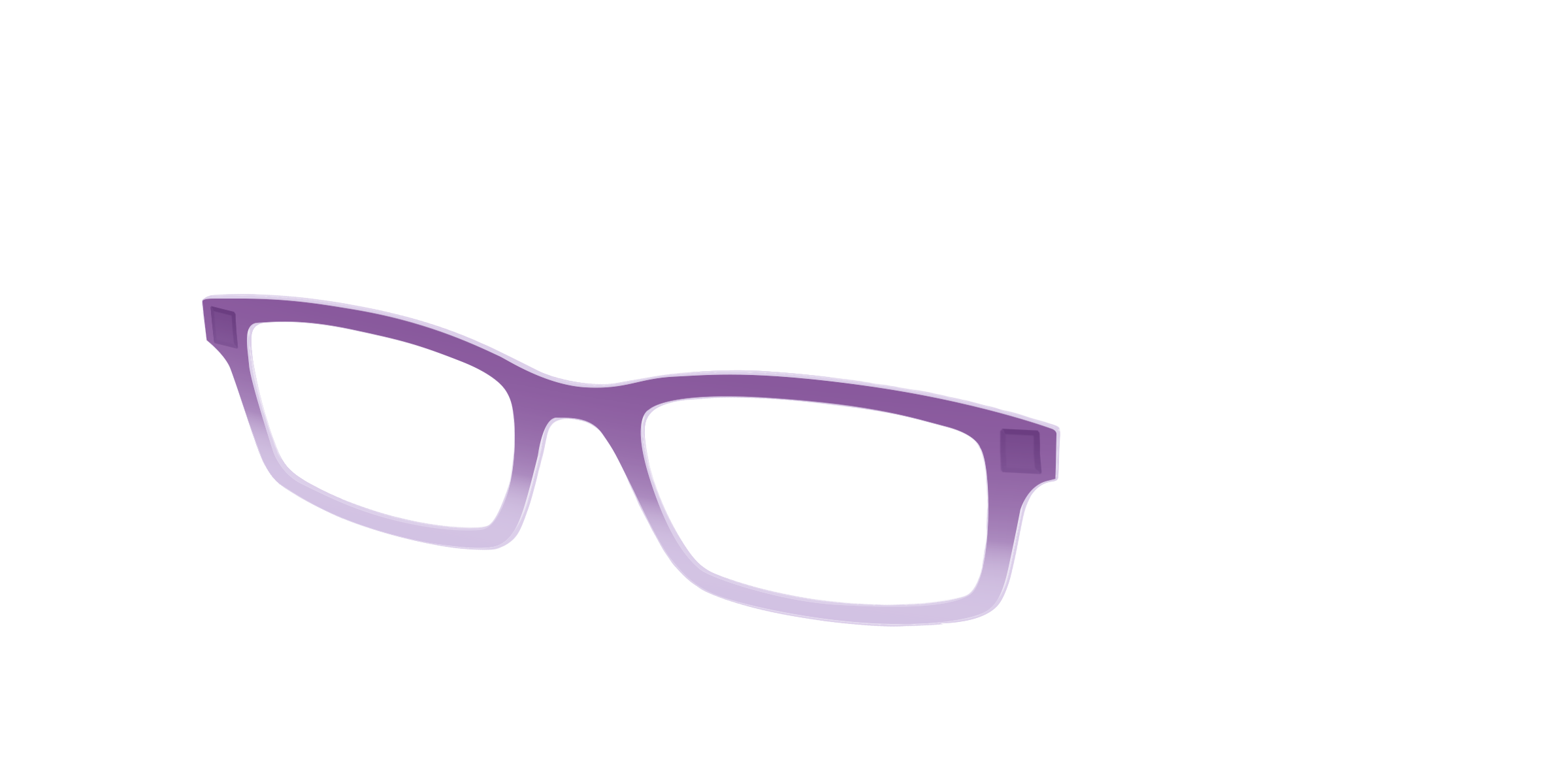 Pair Eyewear Solid Tops The Plum to Lilac Gradient Crystal top
