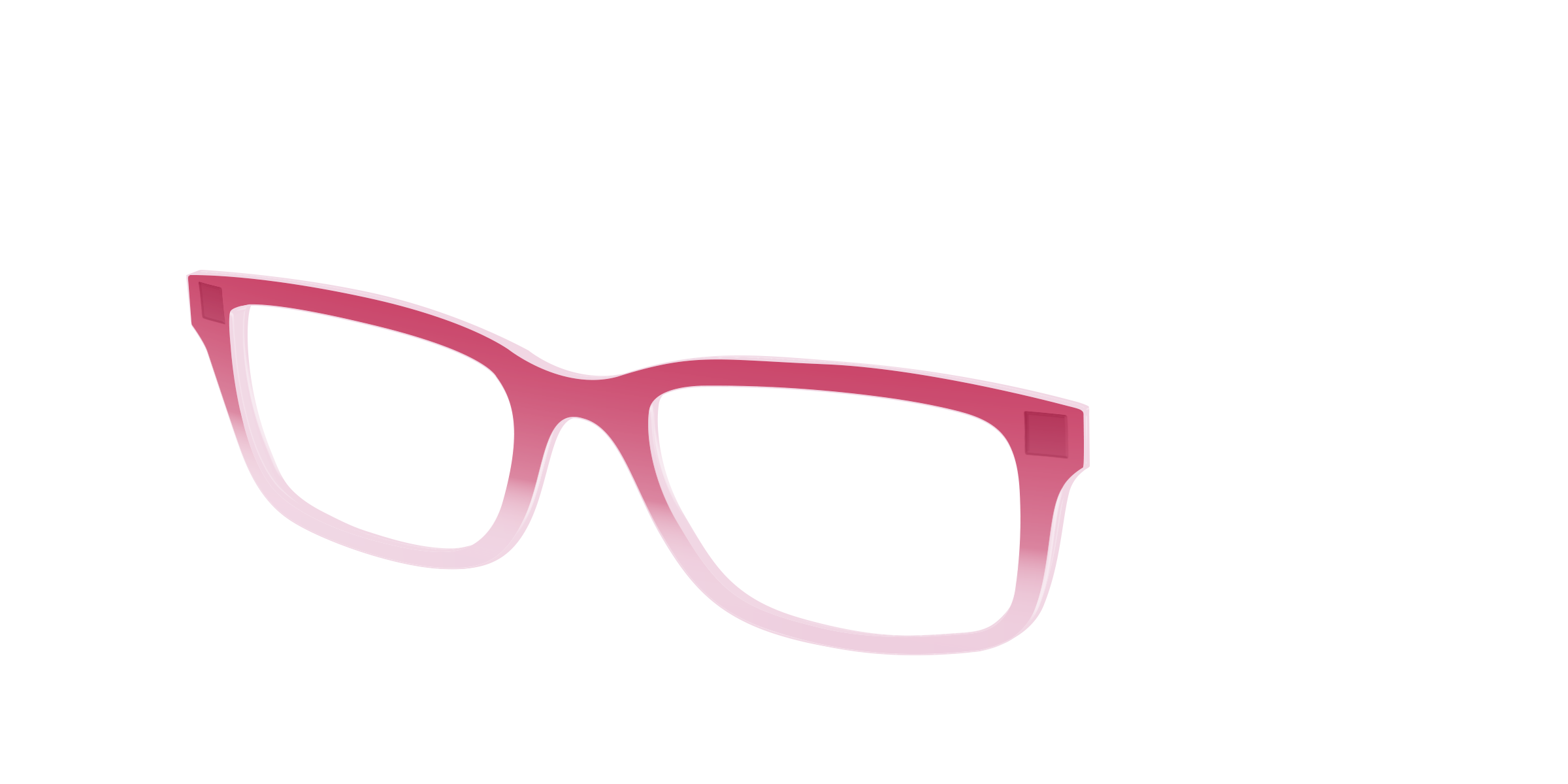 Pair Eyewear Solid Tops Flamingo Blush Gradient top rosa
