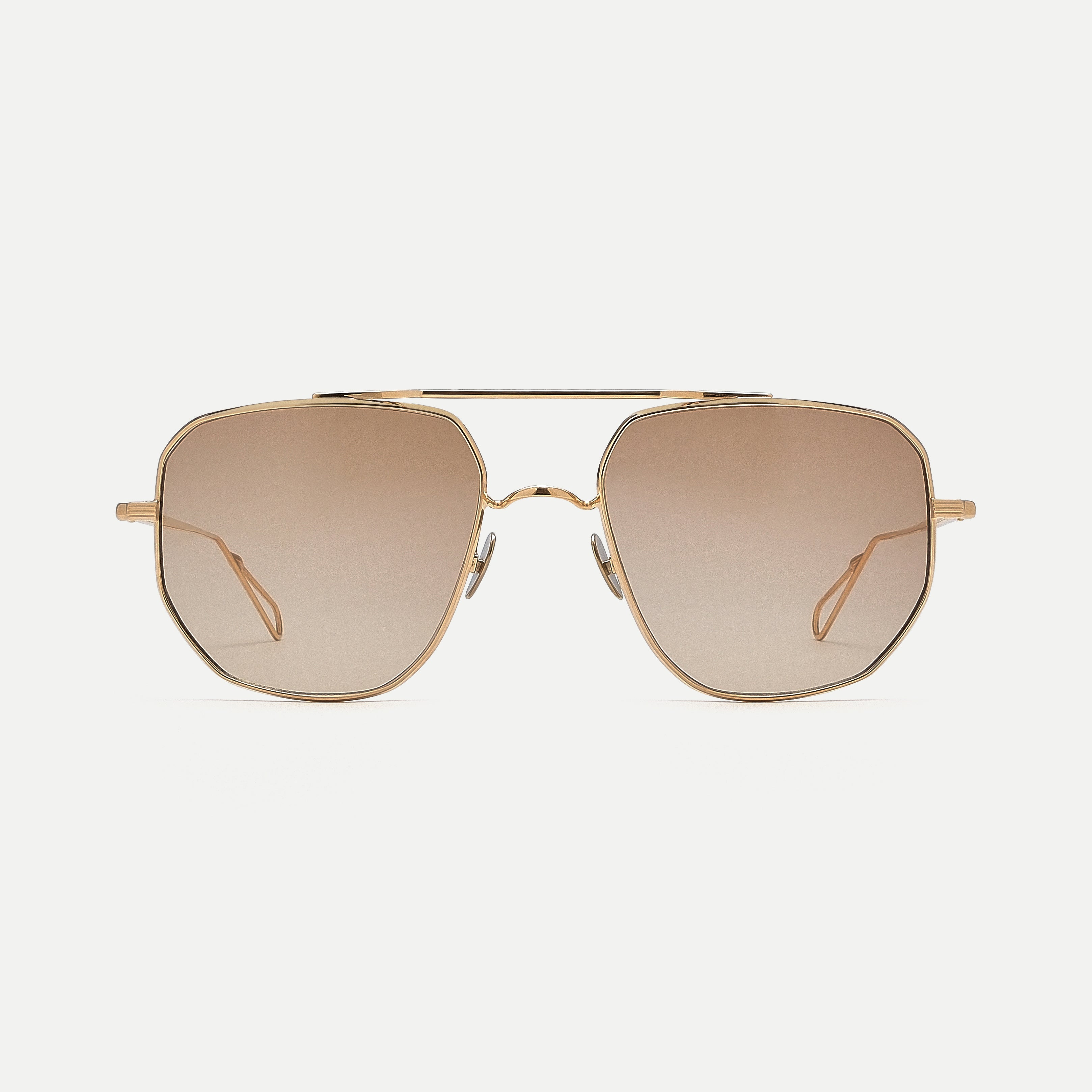 AHLEM Campbell Addy 19 occhiali da sole aviatore champagne