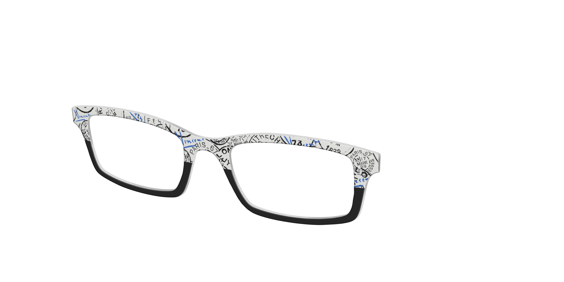 Pair Eyewear Collabs The Stamps Split top per occhiali