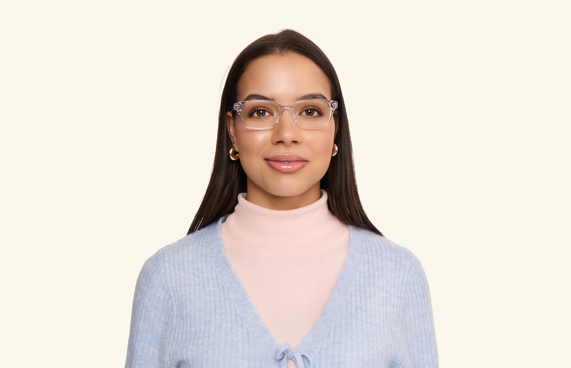 Pair Eyewear The Finley montatura vista rettangolare stretta nera
