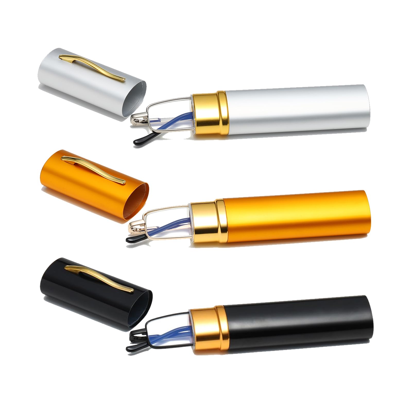 Hubeye Metal Square occhiali lettura metallo 3 paia 1.5