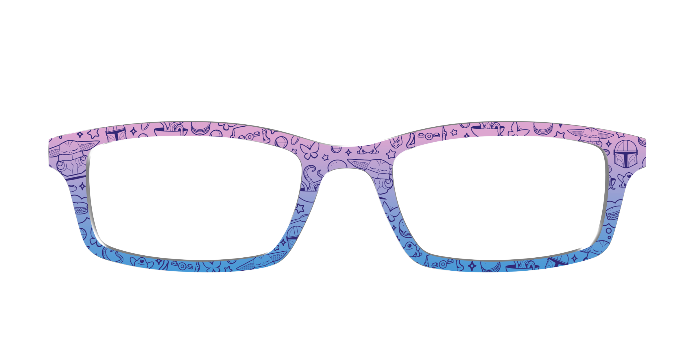 Pair Collabs Grogu Galaxy Gradient topper occhiali Cedro verde