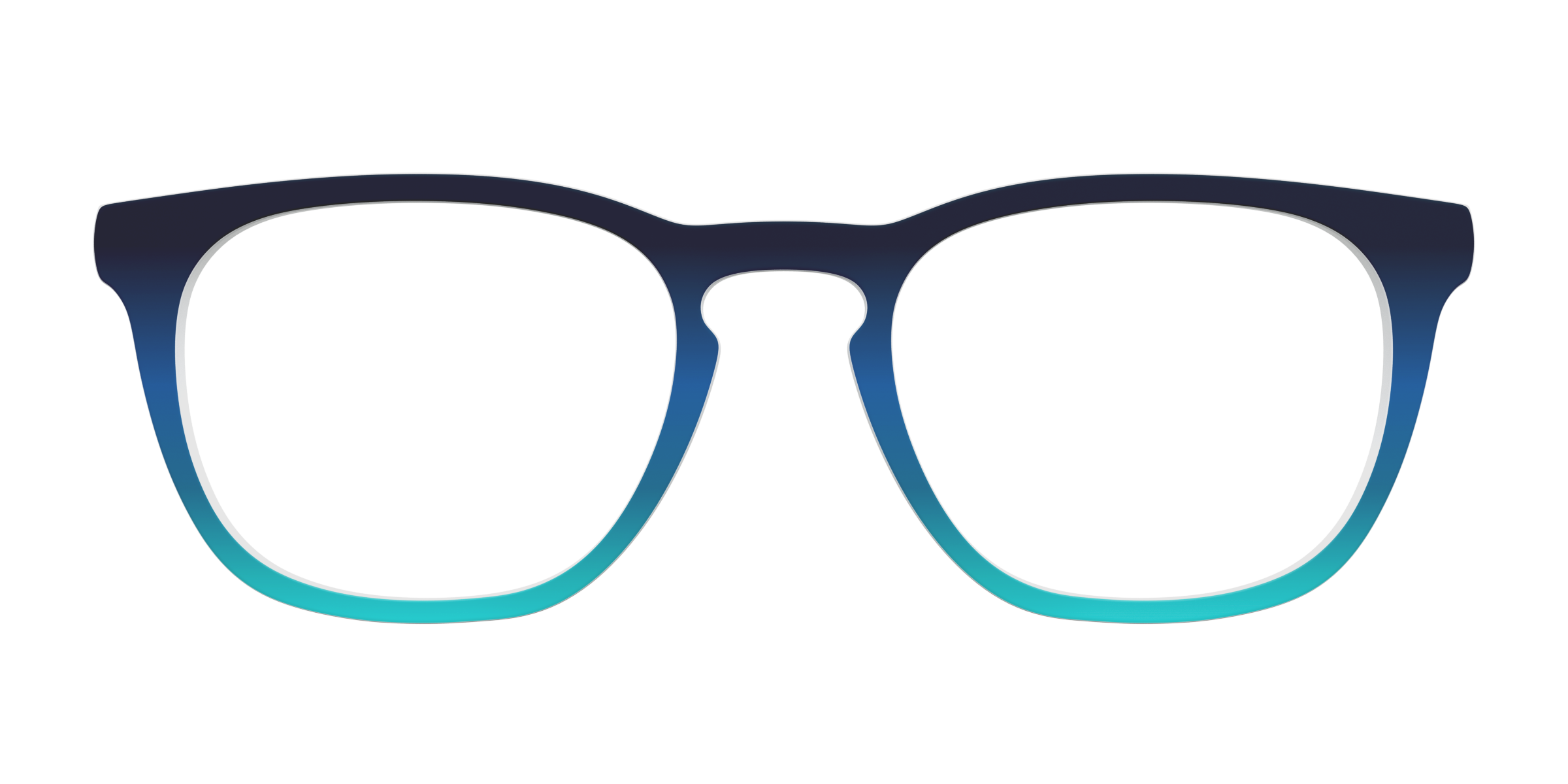 Pair Eyewear Solid Tops Royal Blue Seafoam top magnetico sfumato