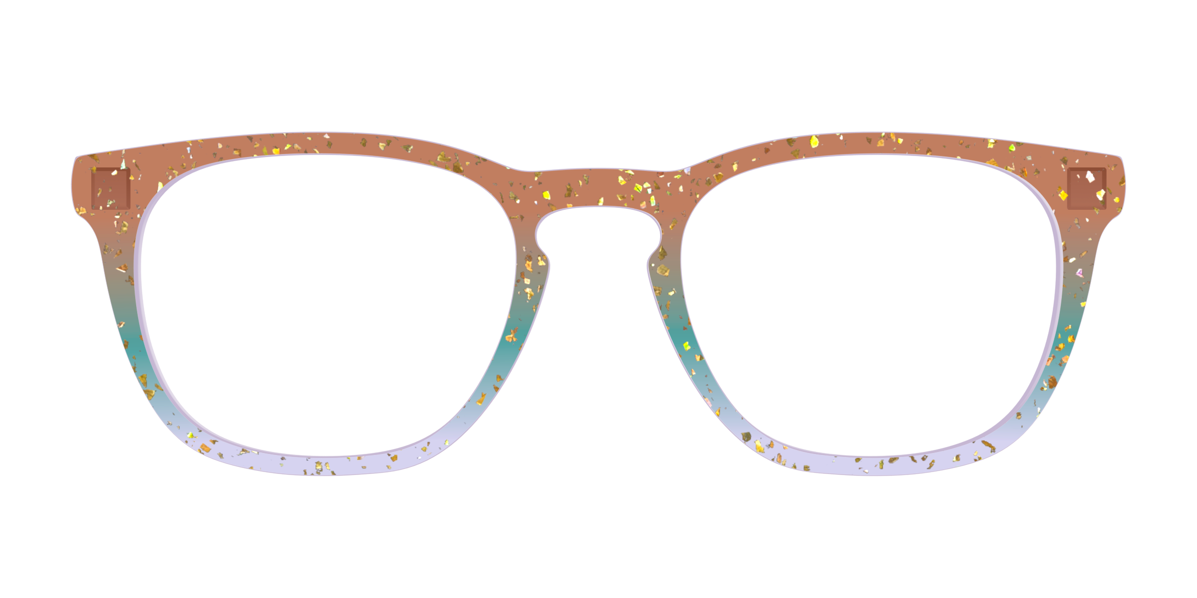 Pair Eyewear Design Autumnal Gradient Crystal top occhiali oro