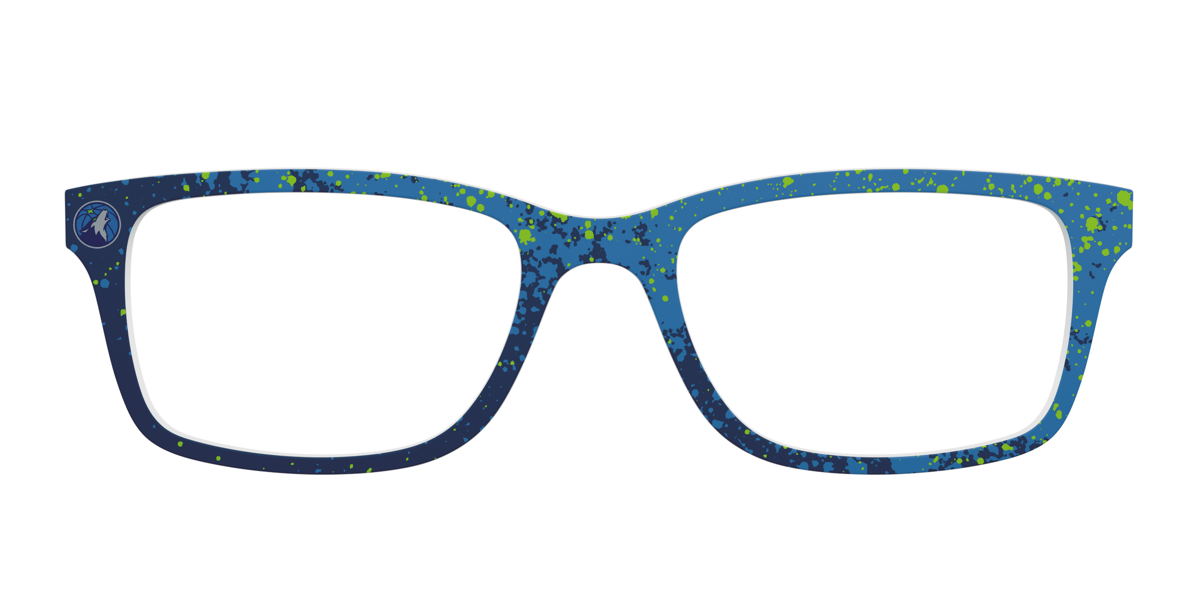 Pair Eyewear School Spirit Timberwolves Splatter top occhiali TW1