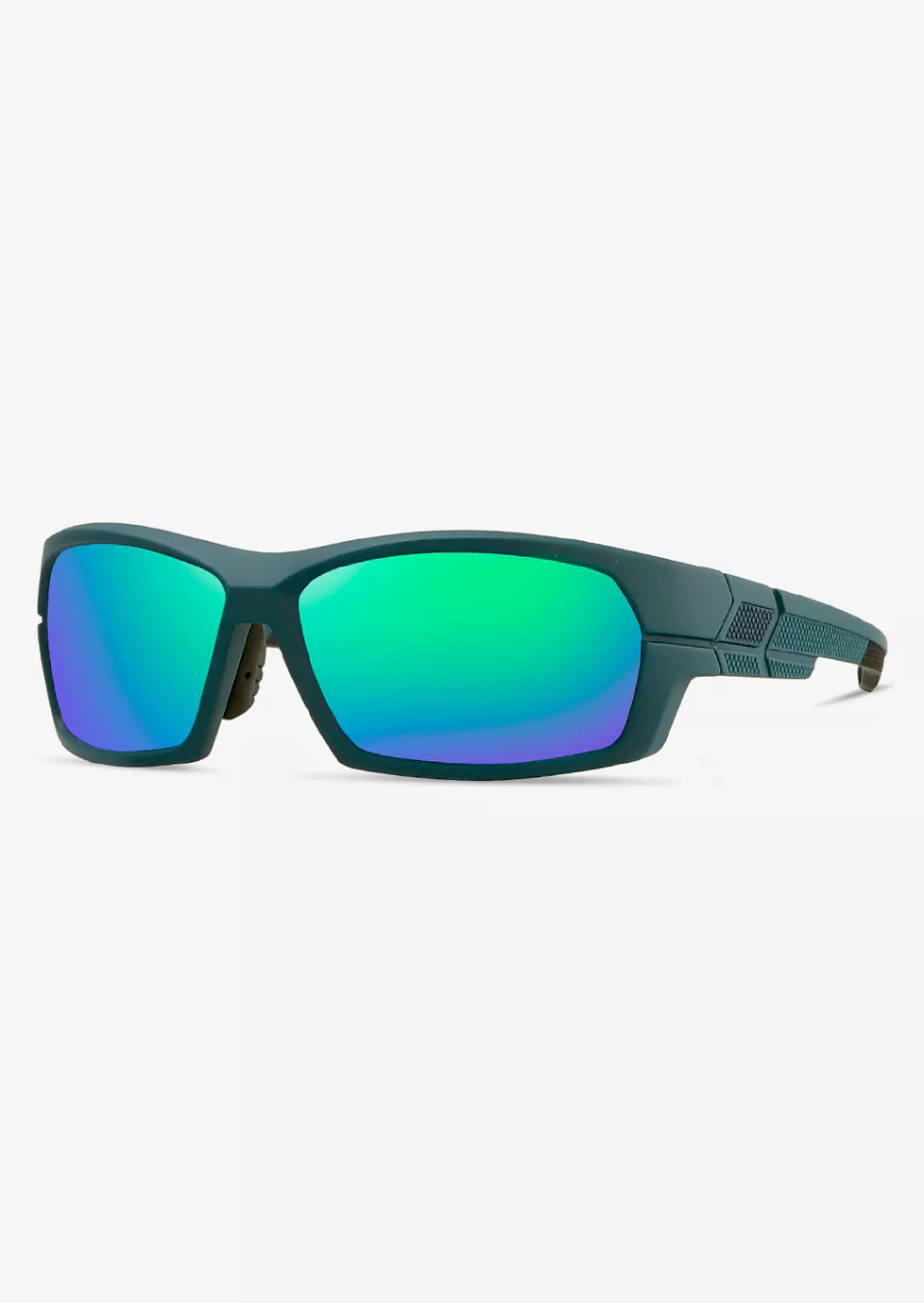 Ouyuan 2618202 occhiali sole sportivi curvi nero grigio uomo