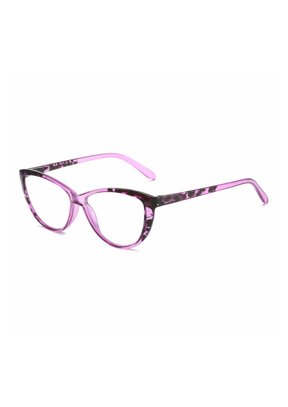 Ouyuan 202665 occhiali da lettura cat-eye luce blu tartaruga