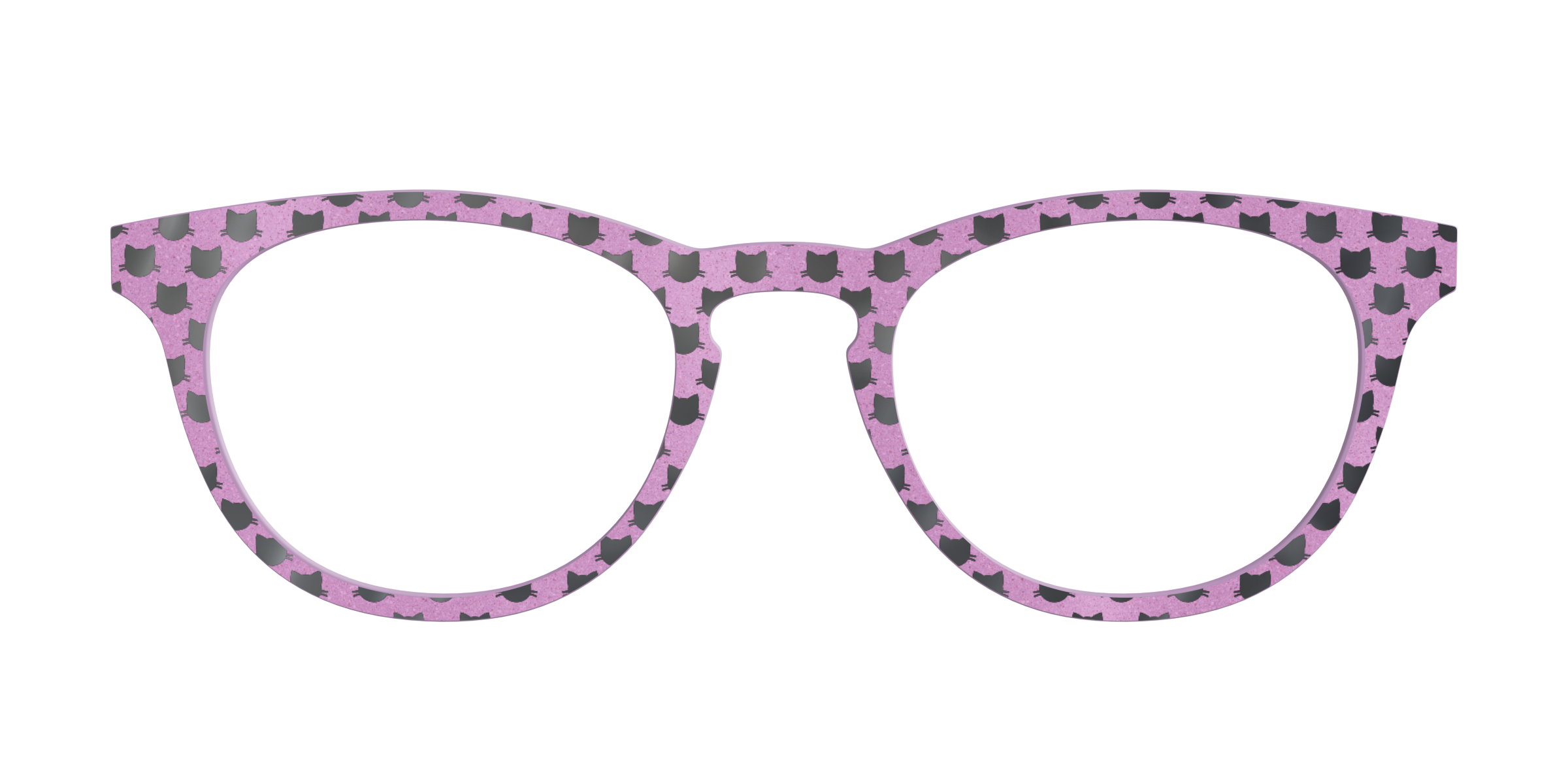 Pair Eyewear Design Mauve Shimmer Foil Cats top gatti