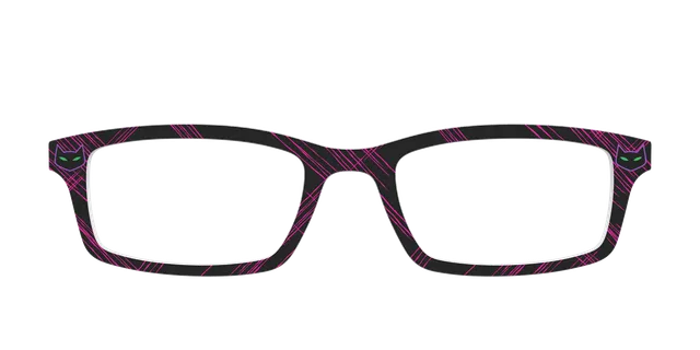 Pair Eyewear Collabs The Catwoman top occhiali nero rosa