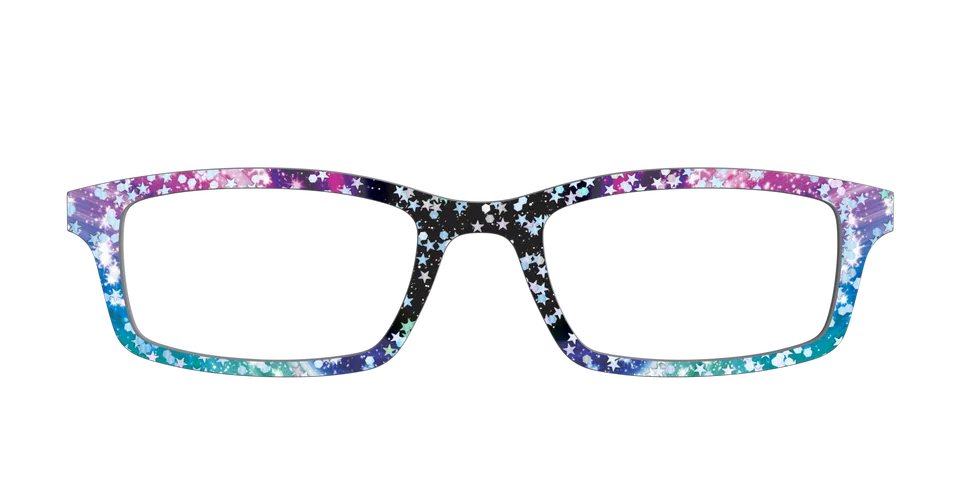 Pair Eyewear Design Tops The Stella Nebula Star Glitter top occhiali
