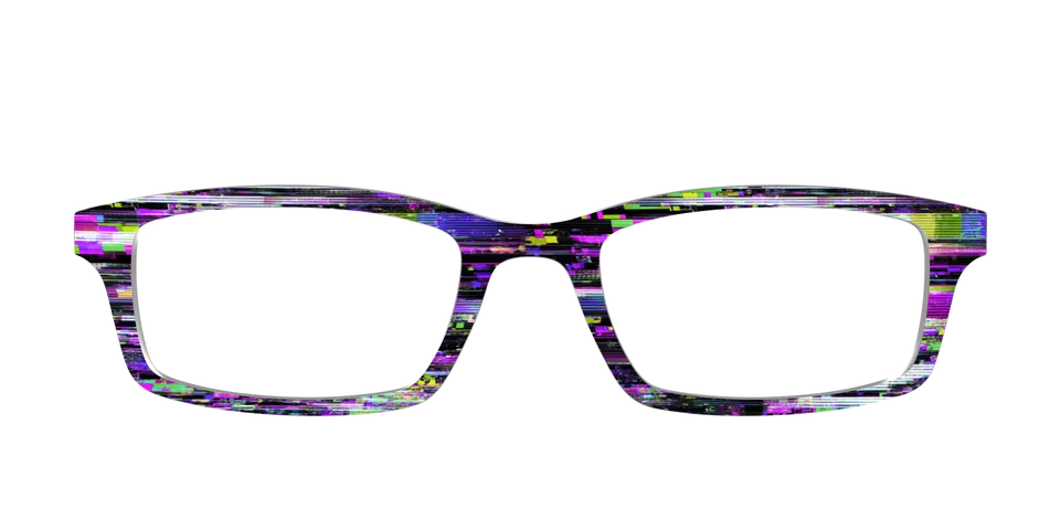 Pair Eyewear Horror Film Glitch top magnetico nero
