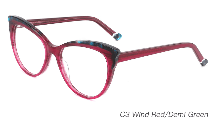 Ouyuan NOA23006 montatura occhiali acetato colorata