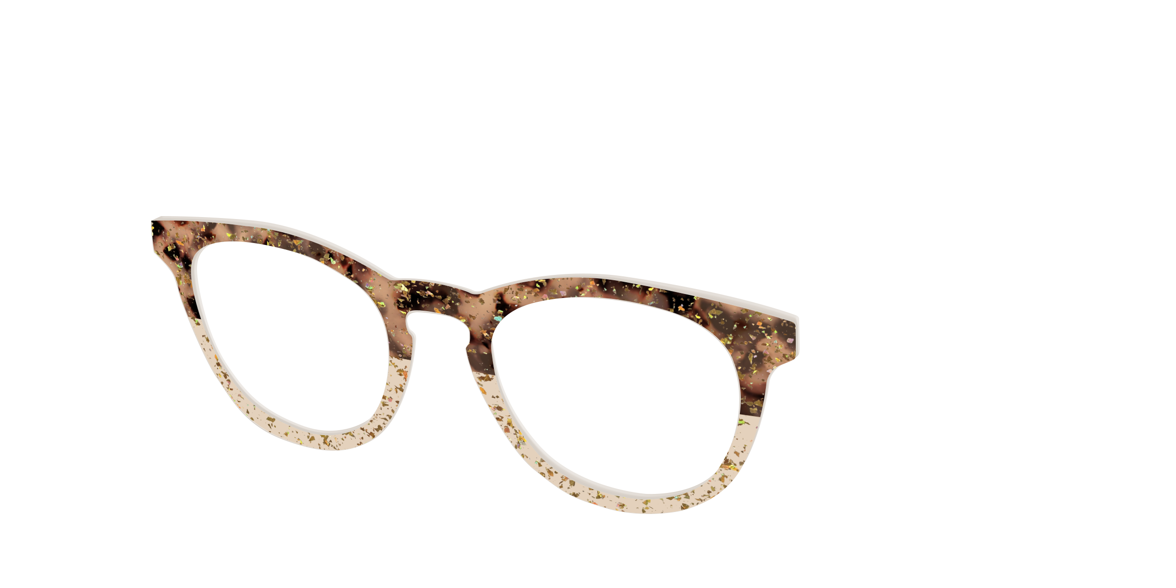 Pair Eyewear Design Tops Khaki Tortoise Crystal top 559