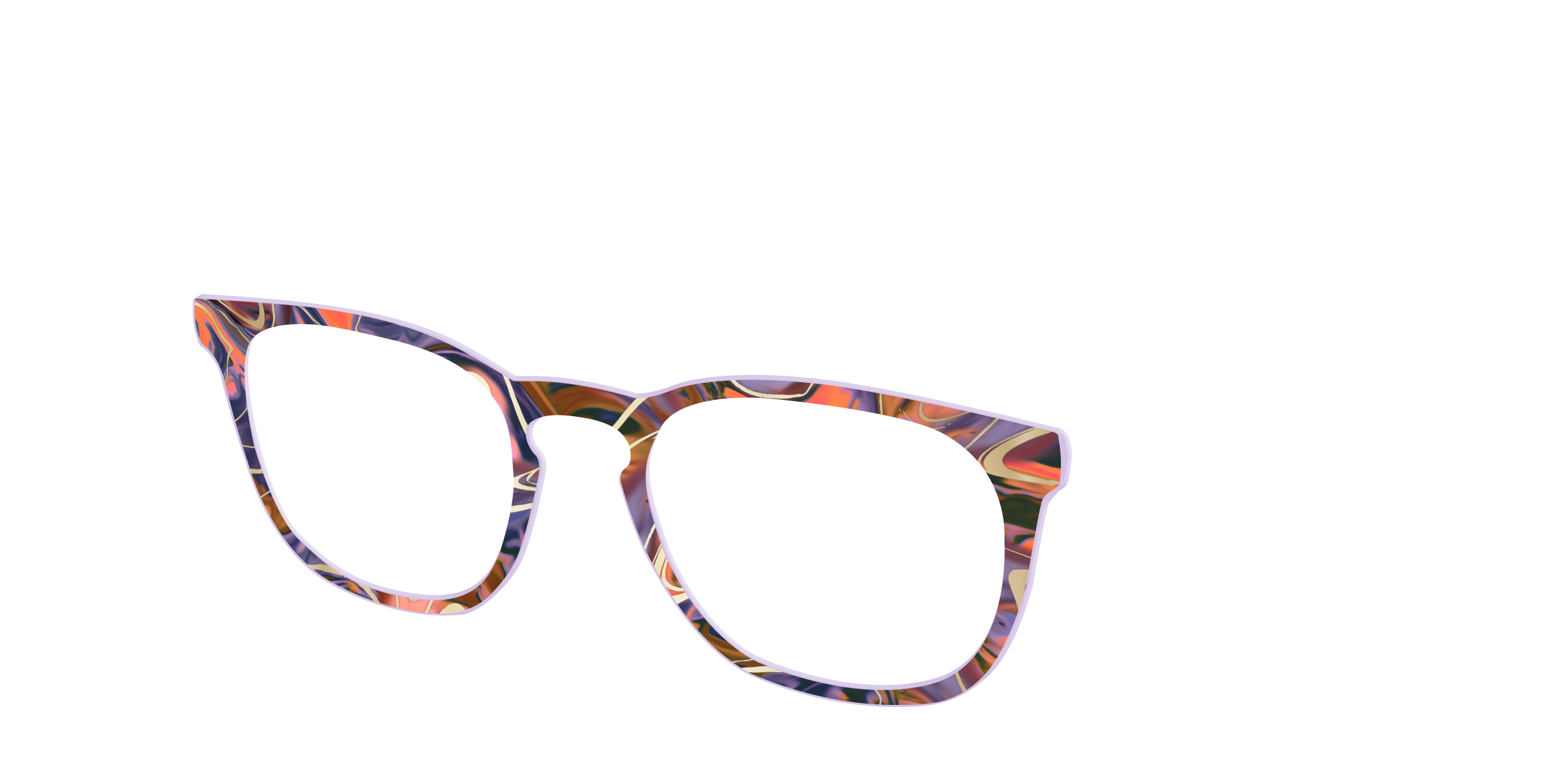 Pair Eyewear Design Tops Potion Marble Gold top per occhiali