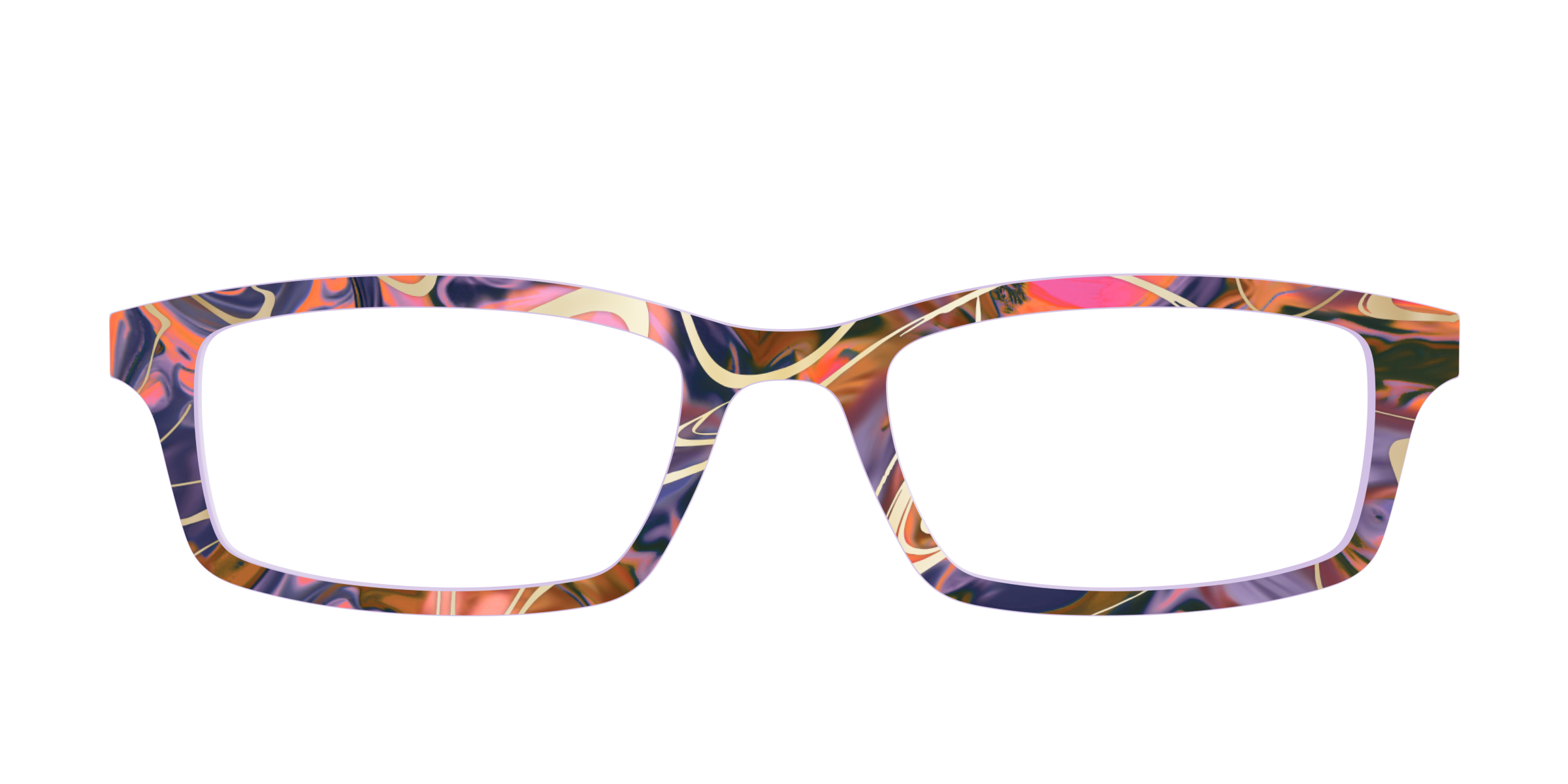 Pair Eyewear Design Tops Potion Marble Gold top per occhiali