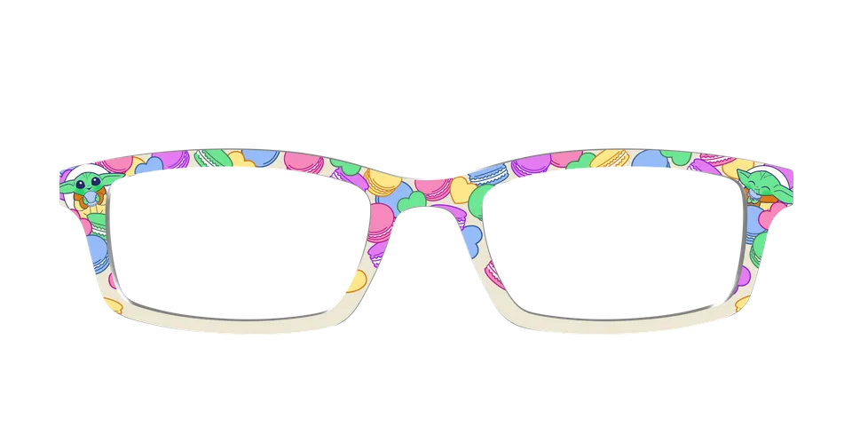 Pair Collabs Grogu Snack Attack top occhiali fantasia verde