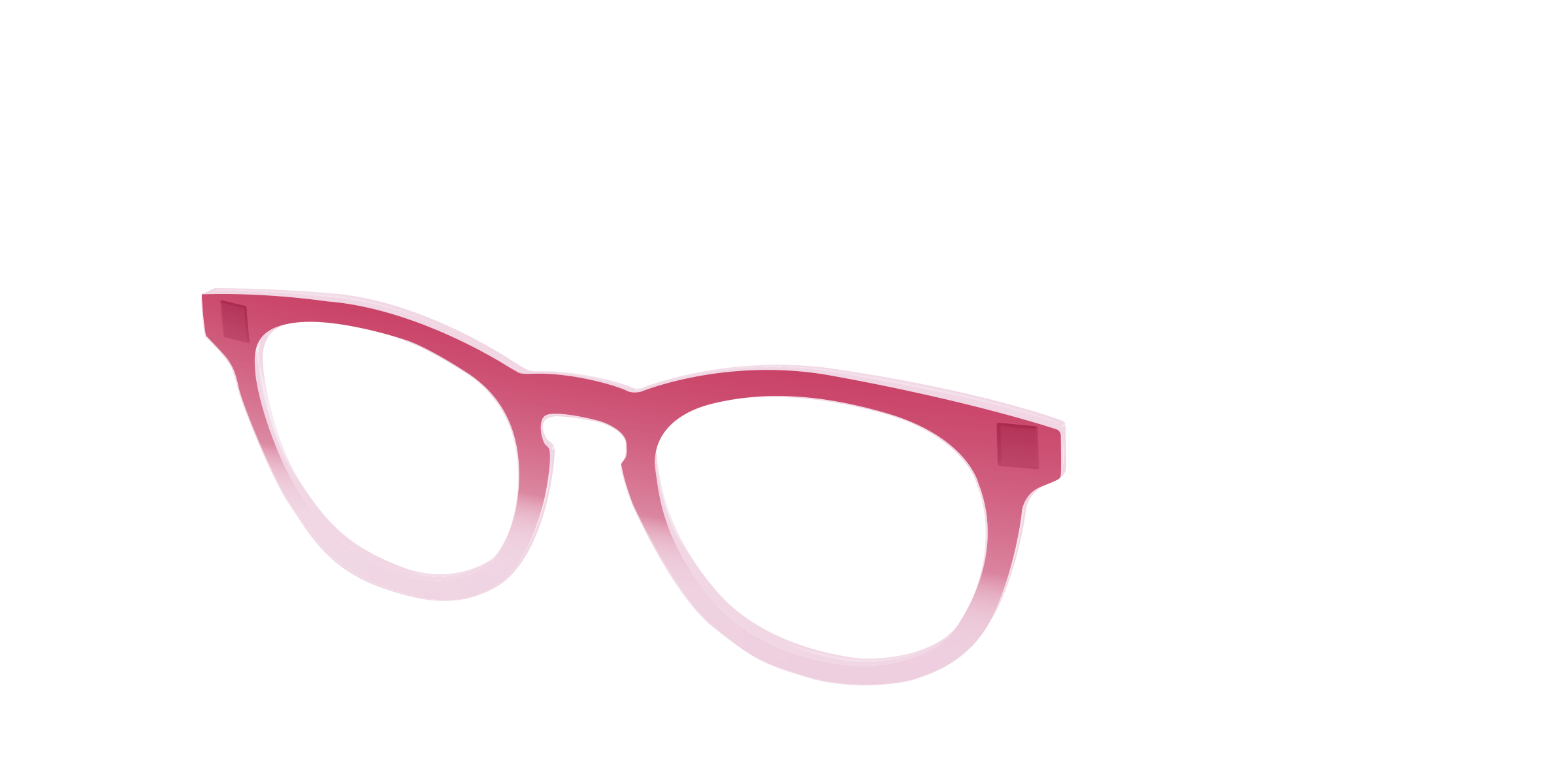 Pair Eyewear Solid Tops Flamingo Blush Gradient top rosa