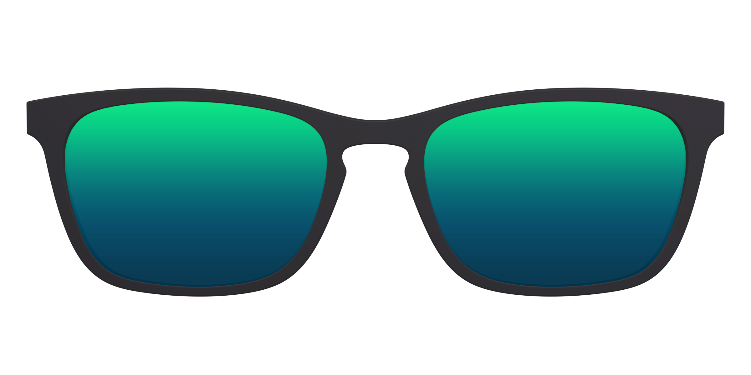 Pair Eyewear Sun Tops Green Reflective clip sole polarizzata 050