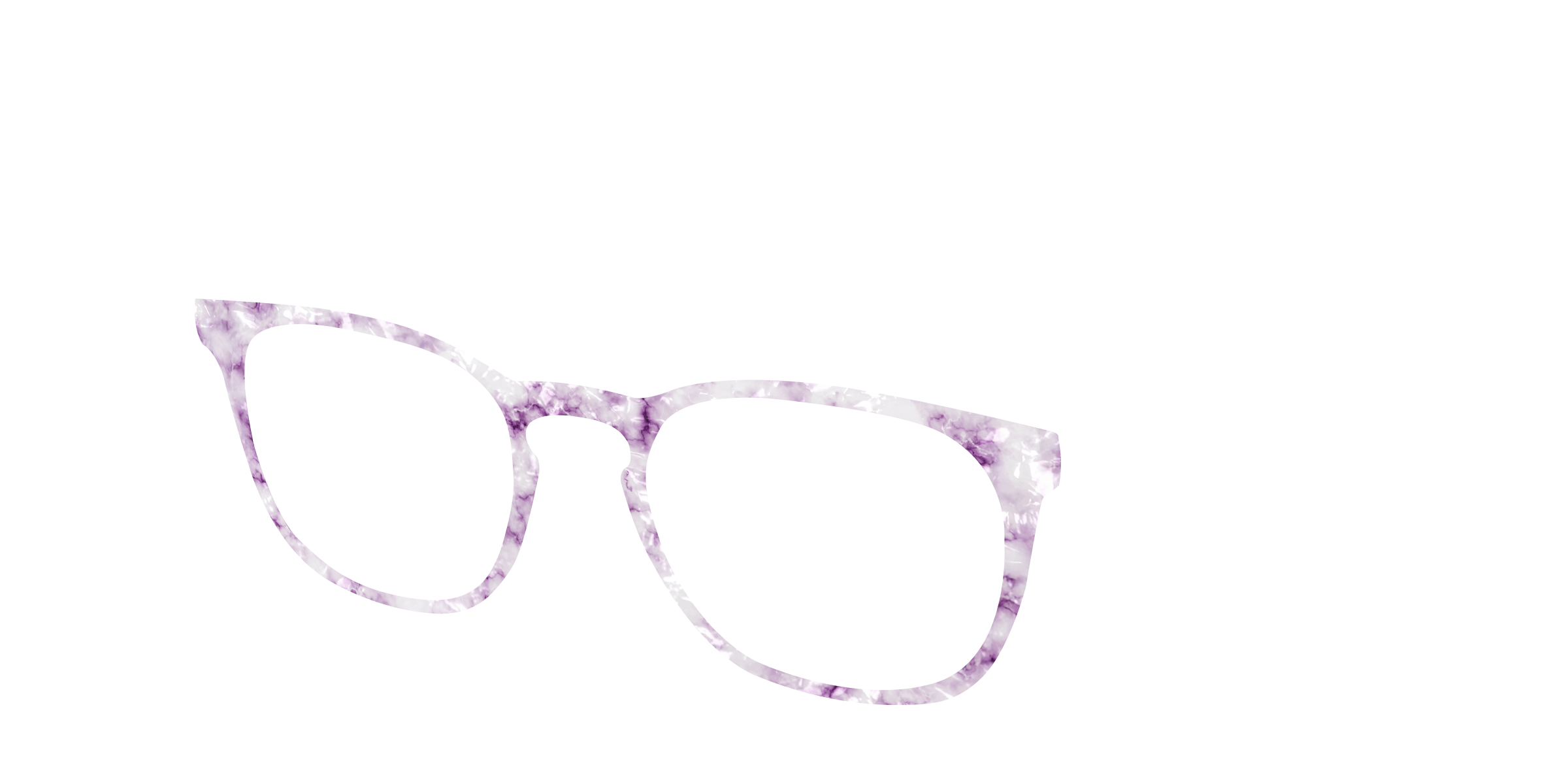 Pair Design Tops The Violet Pearl Marble top occhiali viola perla