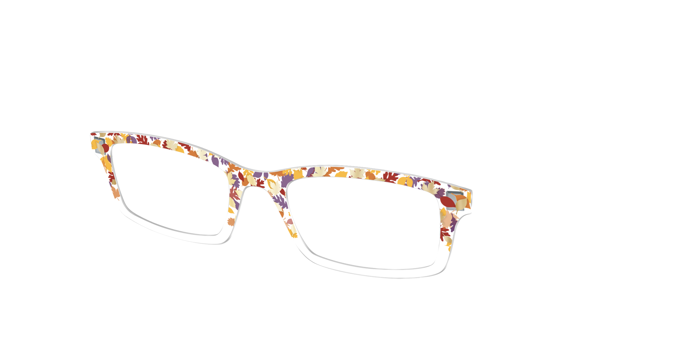 Pair Eyewear Design Tops Fallen Leaves Confetti Crystal top premium