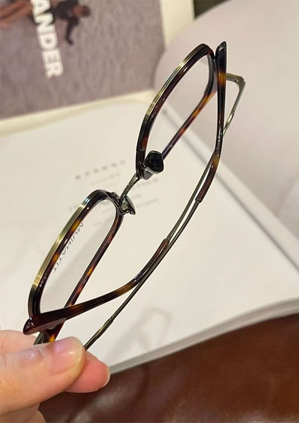 Ouyuan OYZ1610-9 Montatura Occhiali Vista Nero Titanio