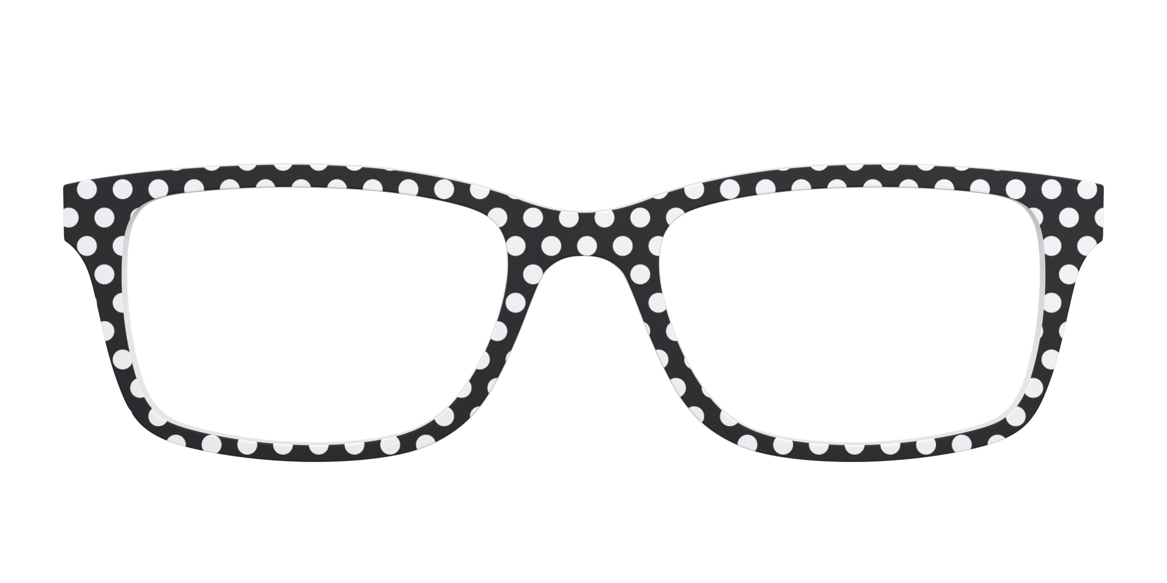 Pair Eyewear Solid Tops Black Polka Dots top nero pois S16