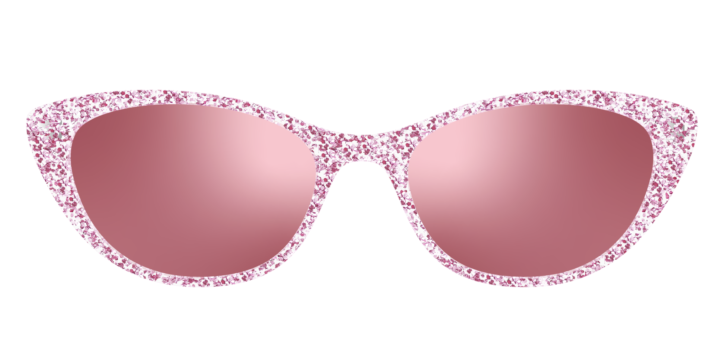 Pair Eyewear Sun Tops Rose Gold Sparkle clip sole 147