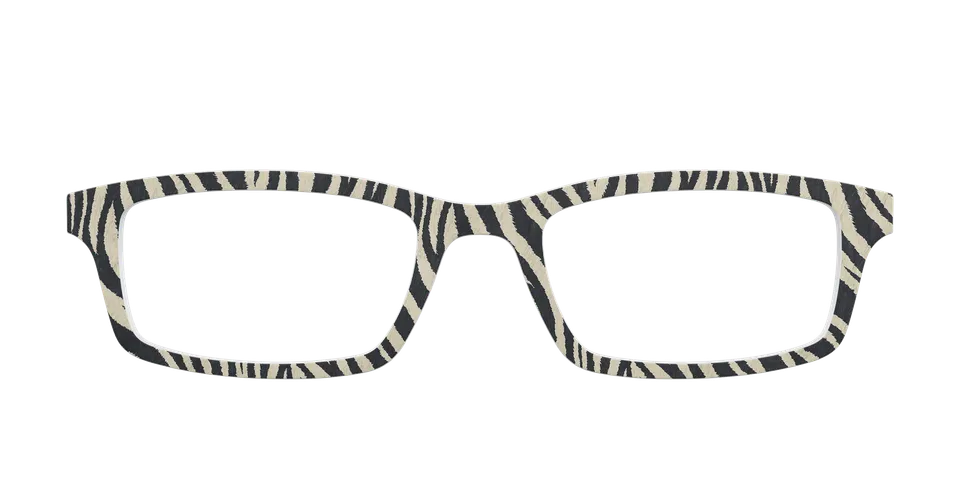Pair Eyewear Solid Tops Zebra Stripes top occhiali bianco