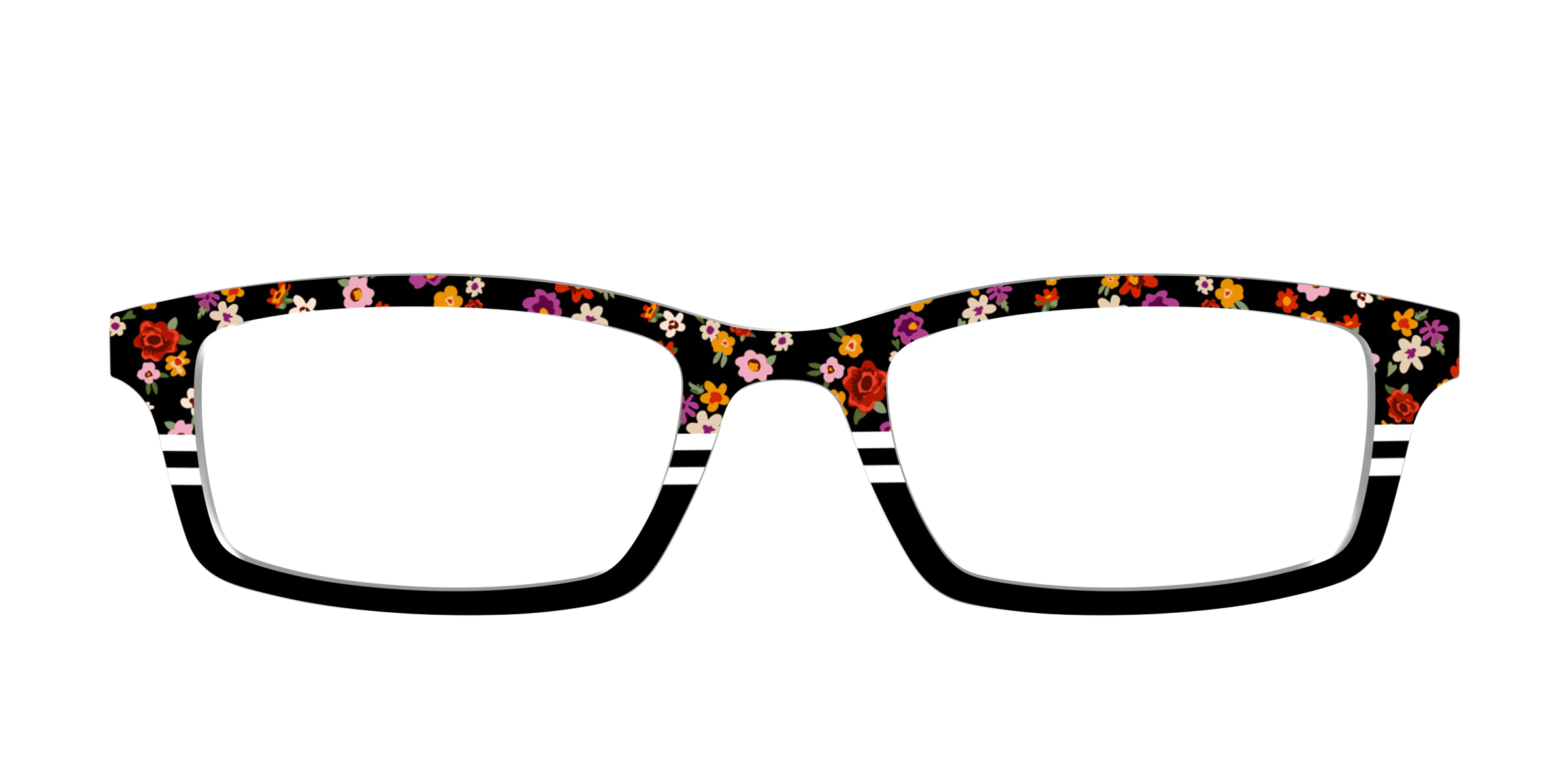 Pair Eyewear Design Tops Ditsy Stripe Split top righe