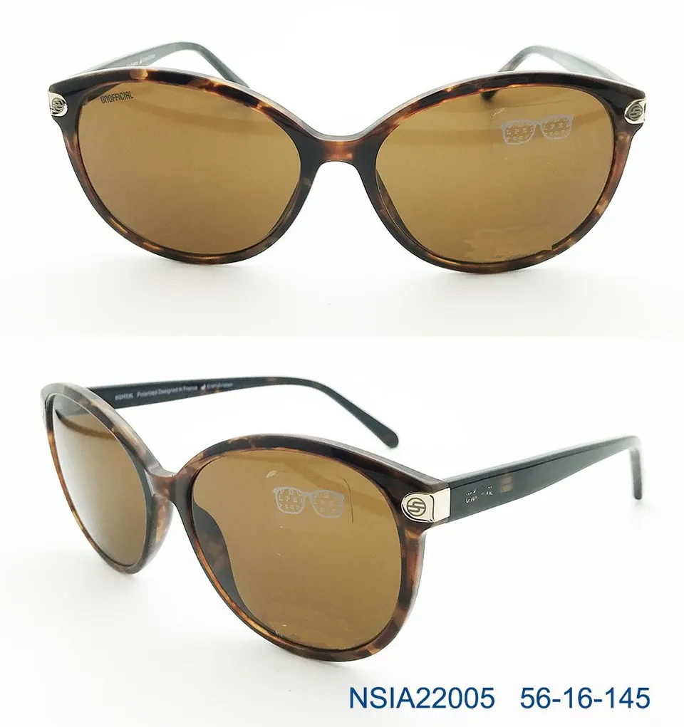Ouyuan NSIA22005 occhiali da sole acetato nero 56-16-145
