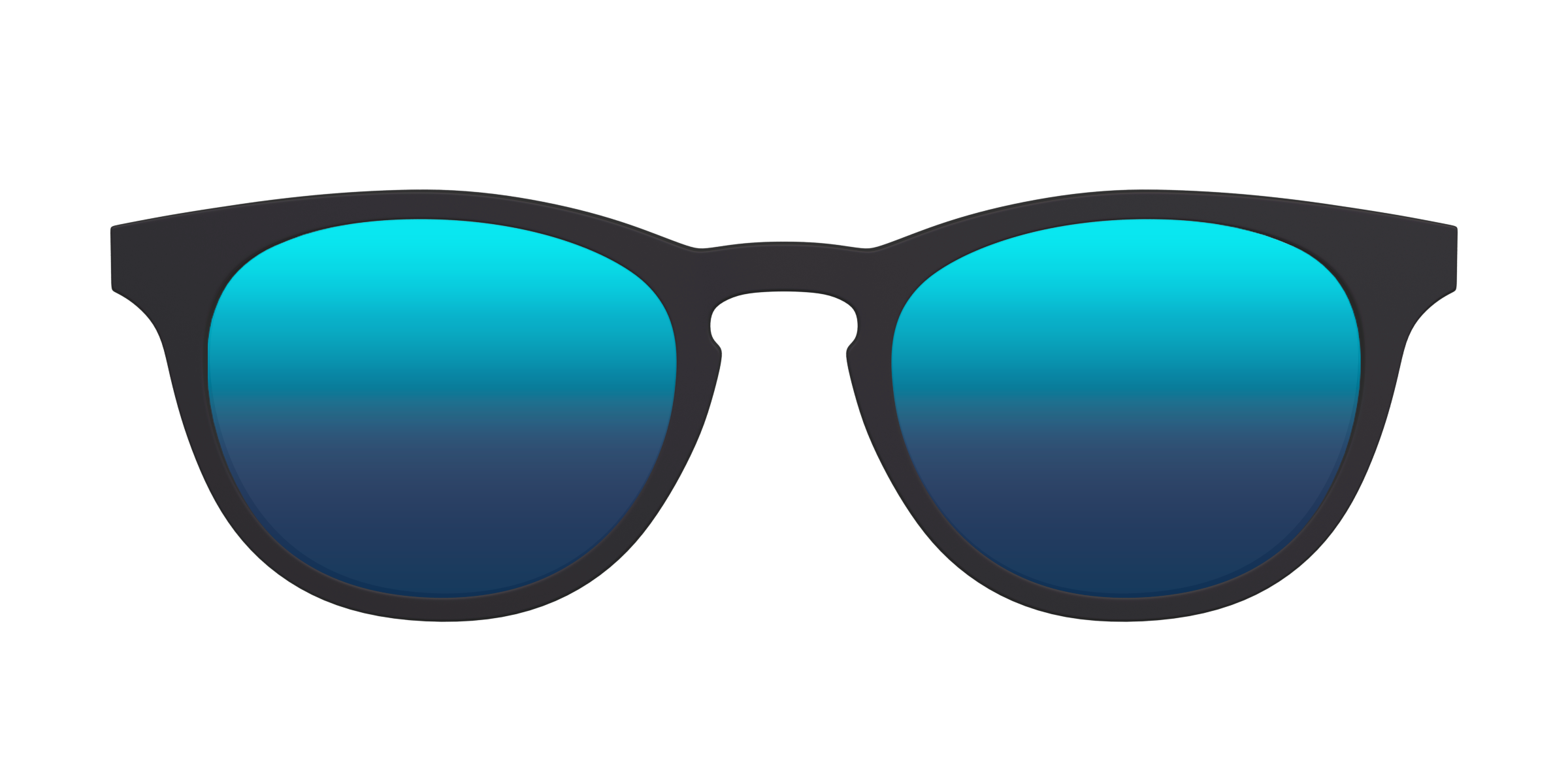 Pair Eyewear Sun Tops Blue Reflective top sole polarizzato blu