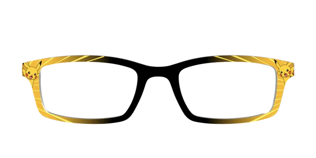Pair Eyewear Collabs Pikachu Power top frame Cedro giallo
