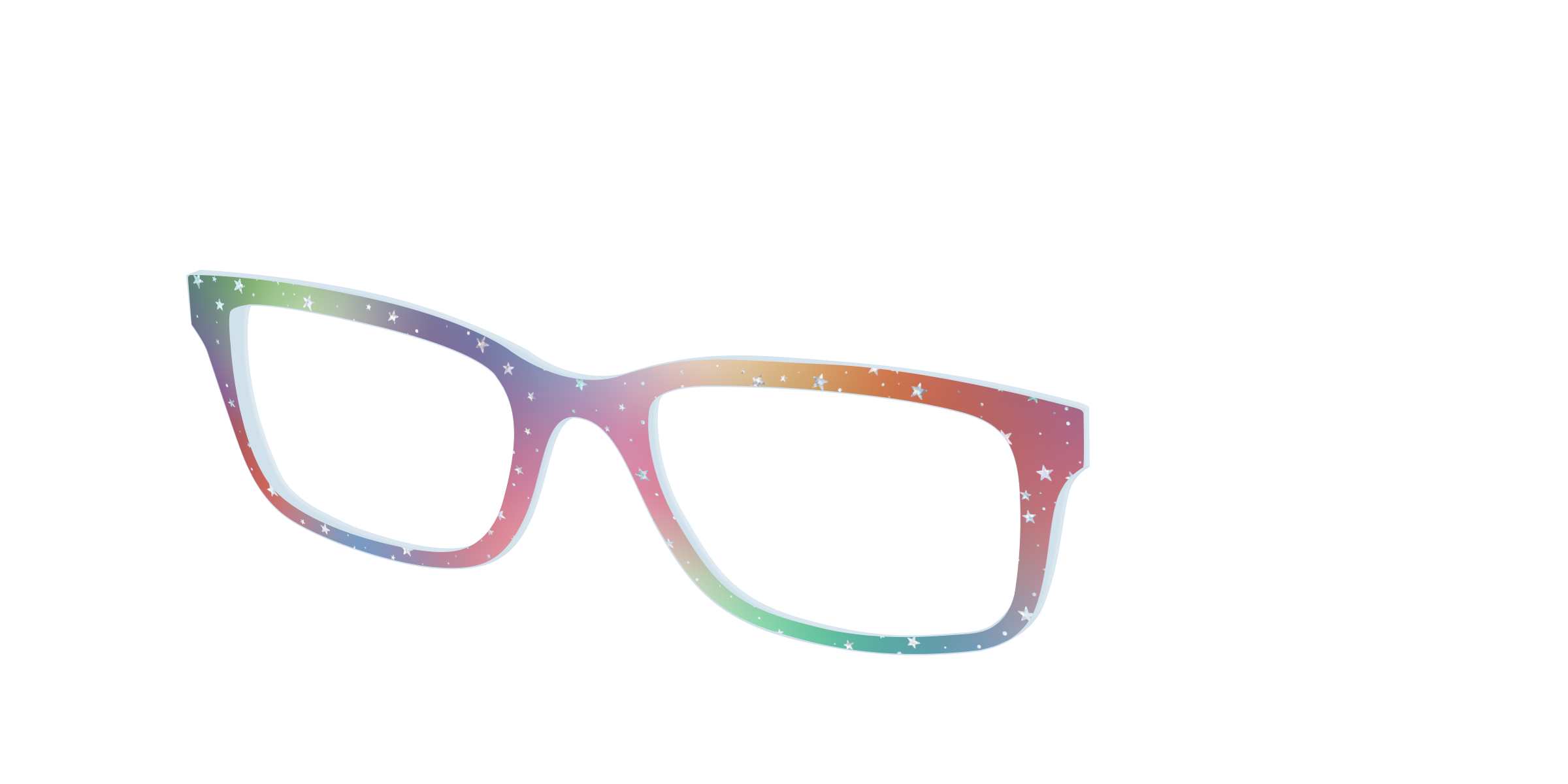 Pair Eyewear Design Tops Rainbow Holographic Celestial top magnetico