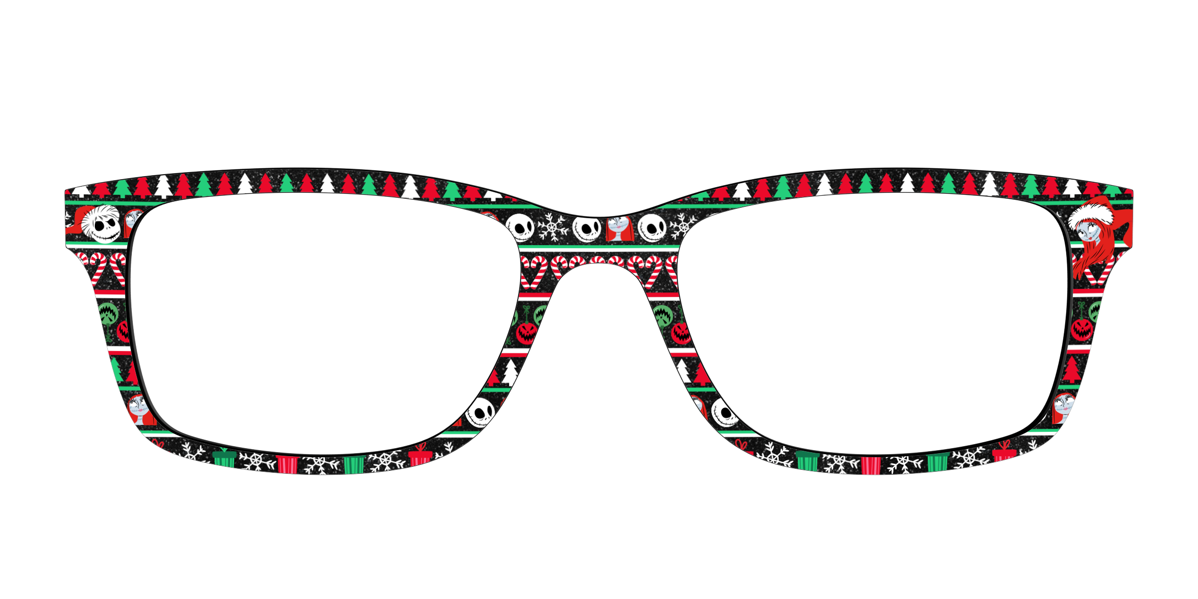 Pair Eyewear Collabs Frightfully Festive Shimmer top occhiali glitter
