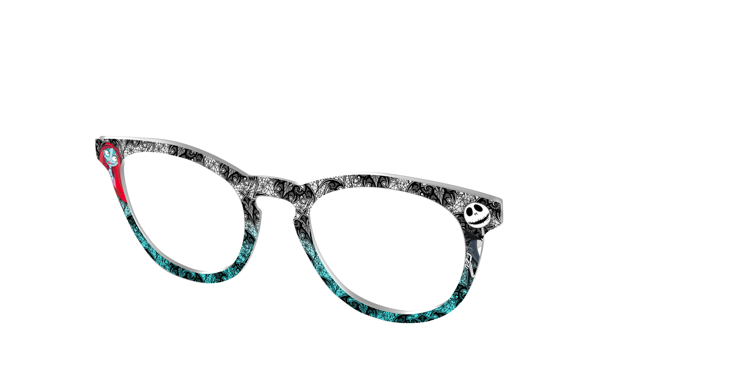 Pair Eyewear Collabs Jack Sally Together Forever top nero