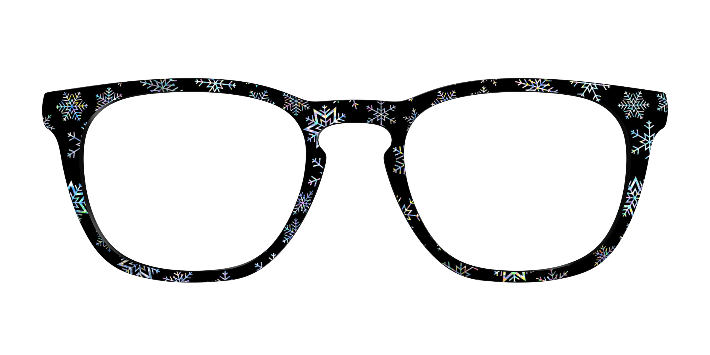 Pair Eyewear Design Tops Holographic Snowflakes top Cedro