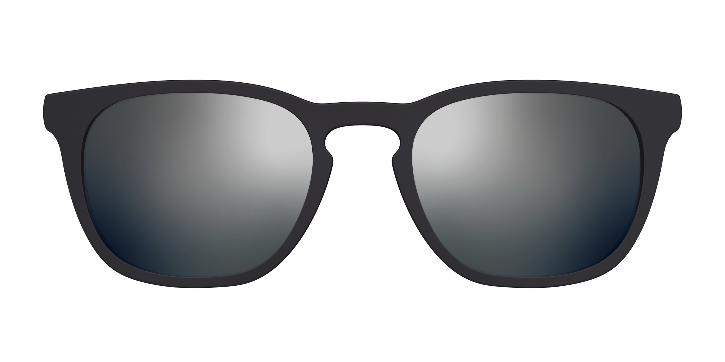 Pair Eyewear Sun Tops Silver Reflective clip sole polarizzata
