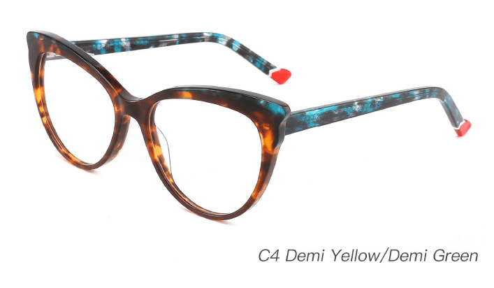 Ouyuan NOA23006 montatura occhiali acetato colorata