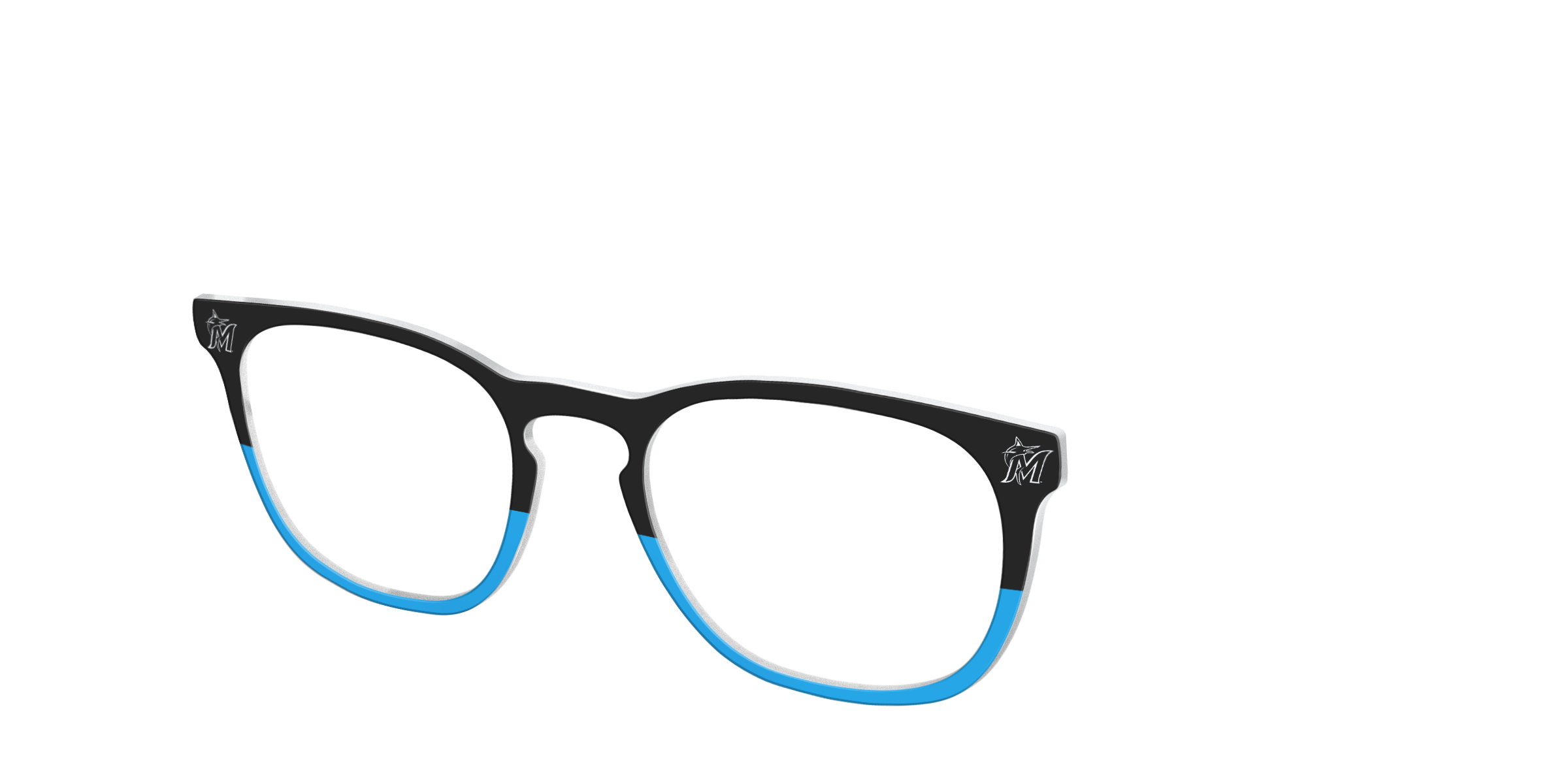 Pair Eyewear School Spirit Marlins Split top magnetico blu