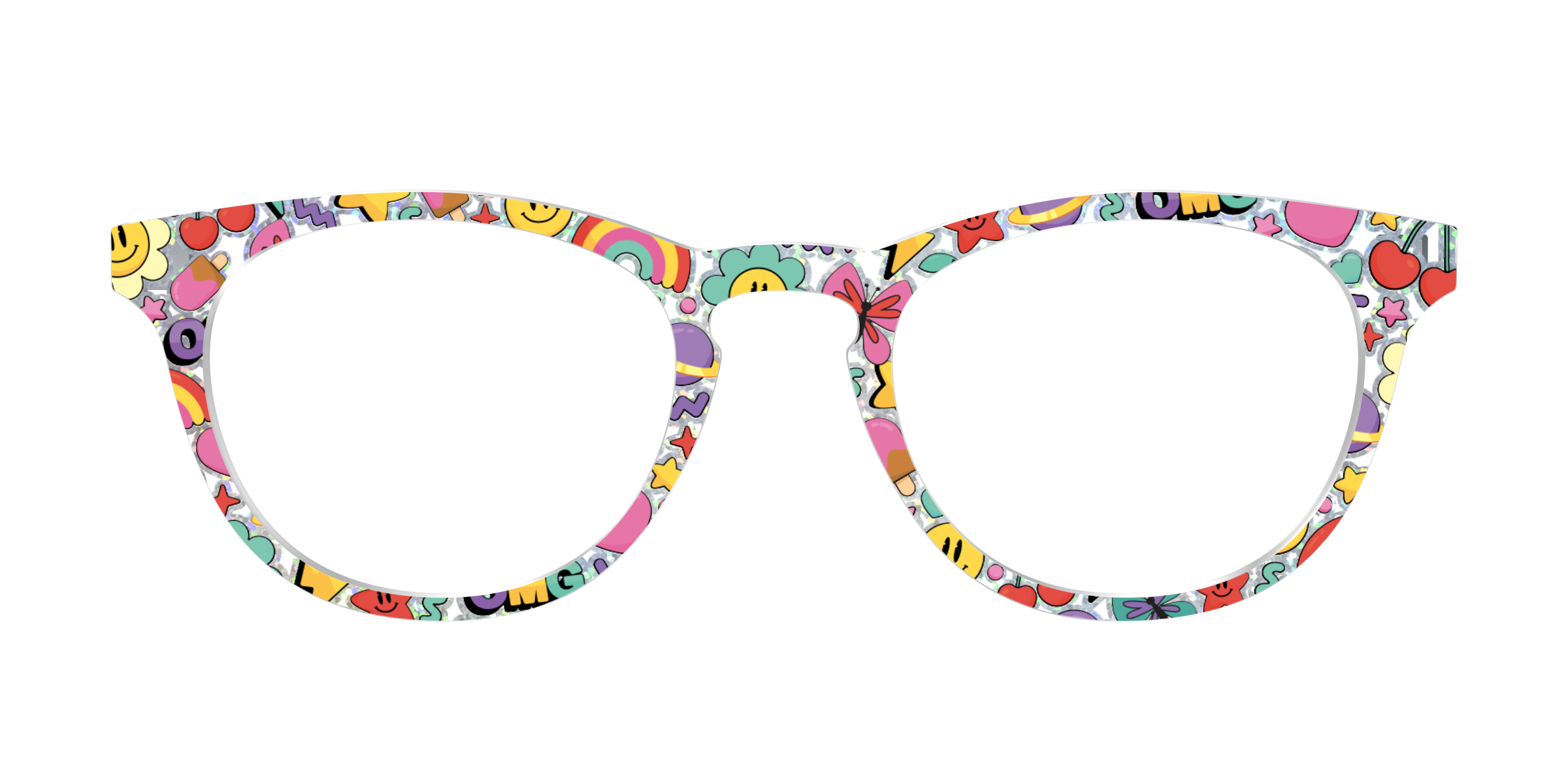 Pair Eyewear Design Tops The Funky Foil Stickers frontalino premium