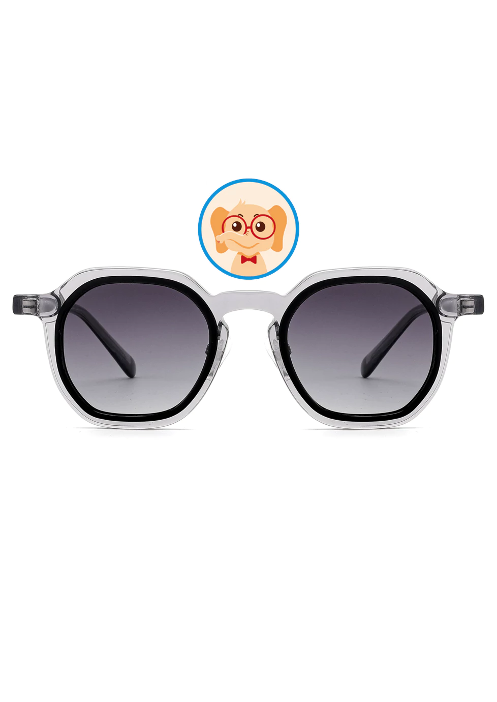 Ouyuan Eyewear G2289 occhiali da sole bambino polarizzati neri