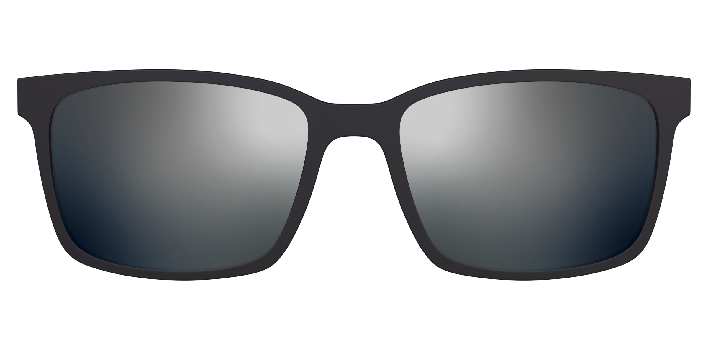 Pair Eyewear Sun Tops Silver Reflective clip sole polarizzata