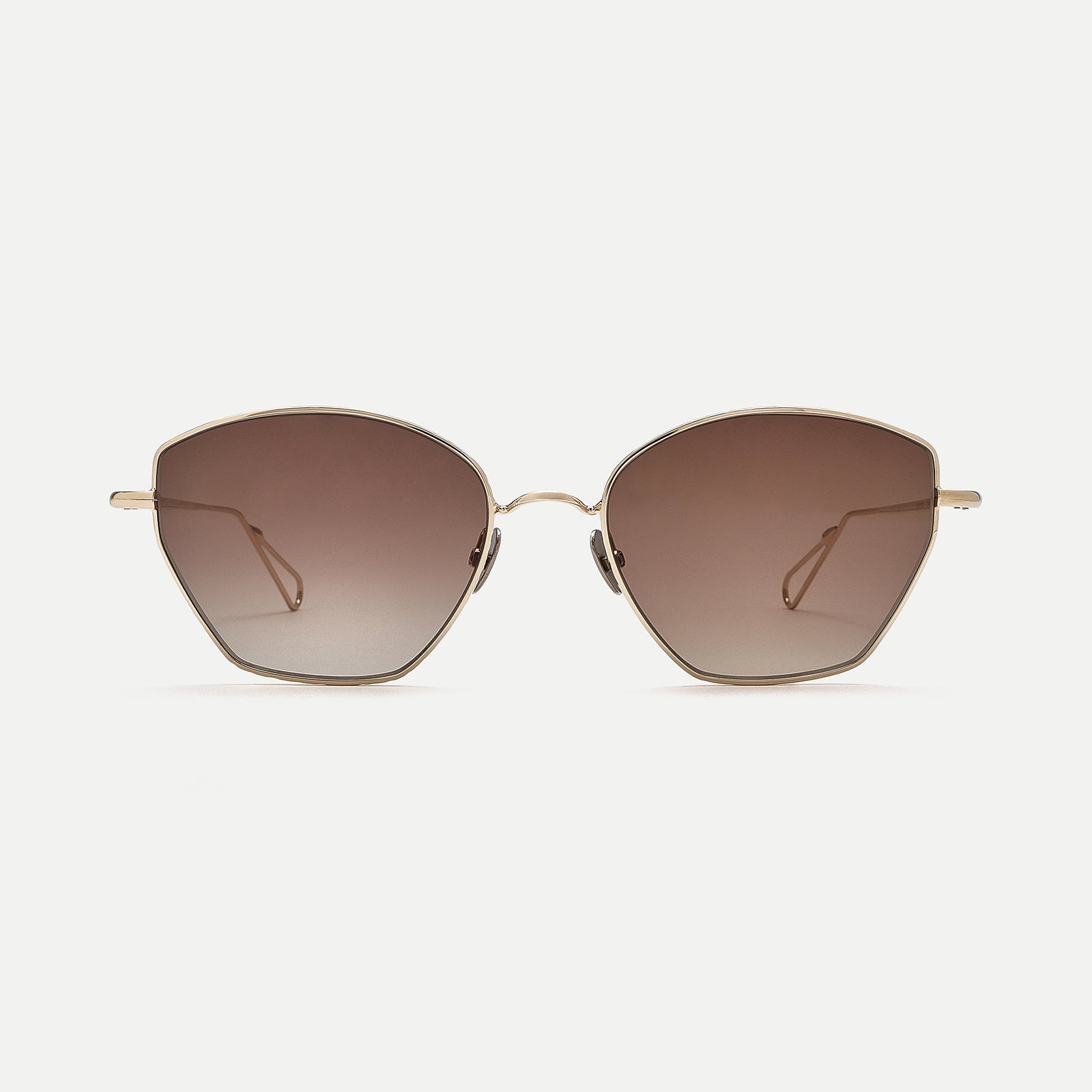 AHLEM Septembre occhiali da sole champagne green gradient metallo