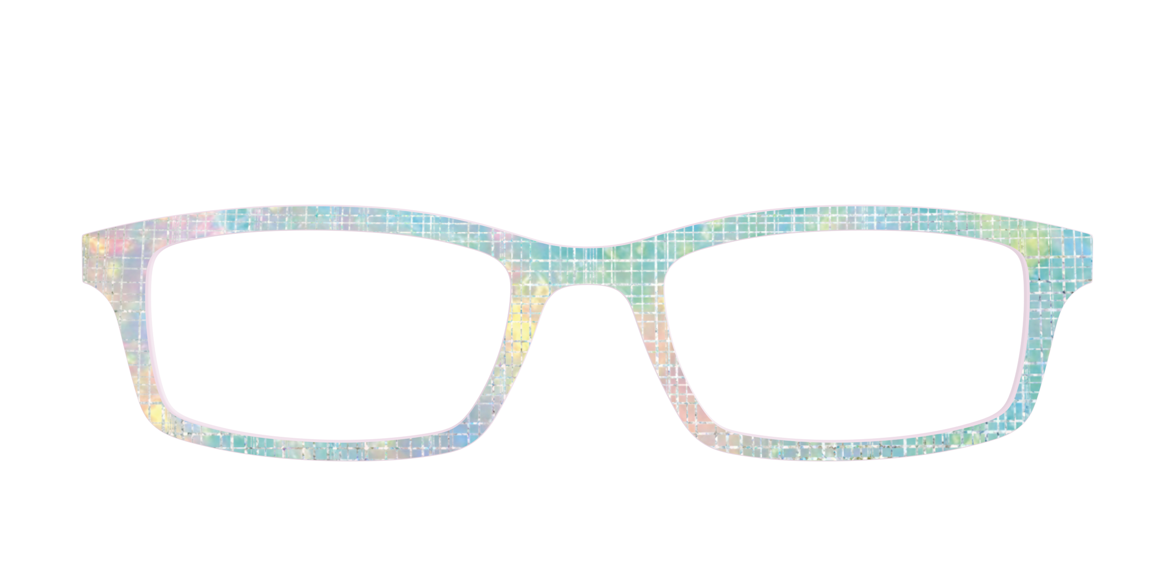 Pair Eyewear Design Tops Pastel Gradient olografico