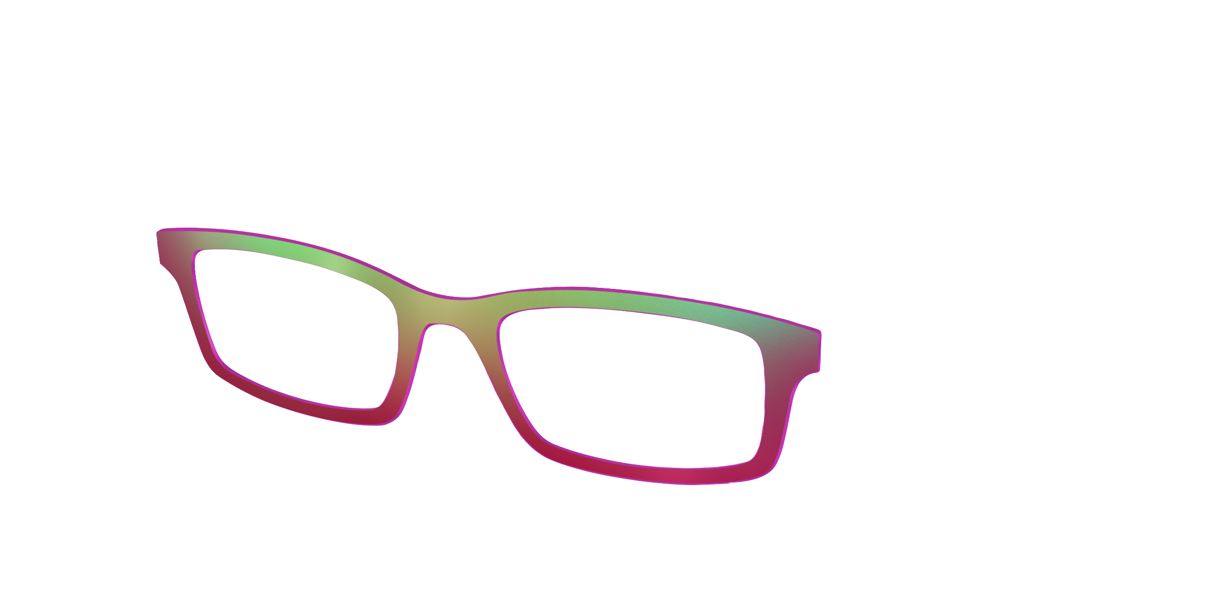 Pair Eyewear Solid Tops Guava Ombre cover occhiali rosa sfumato