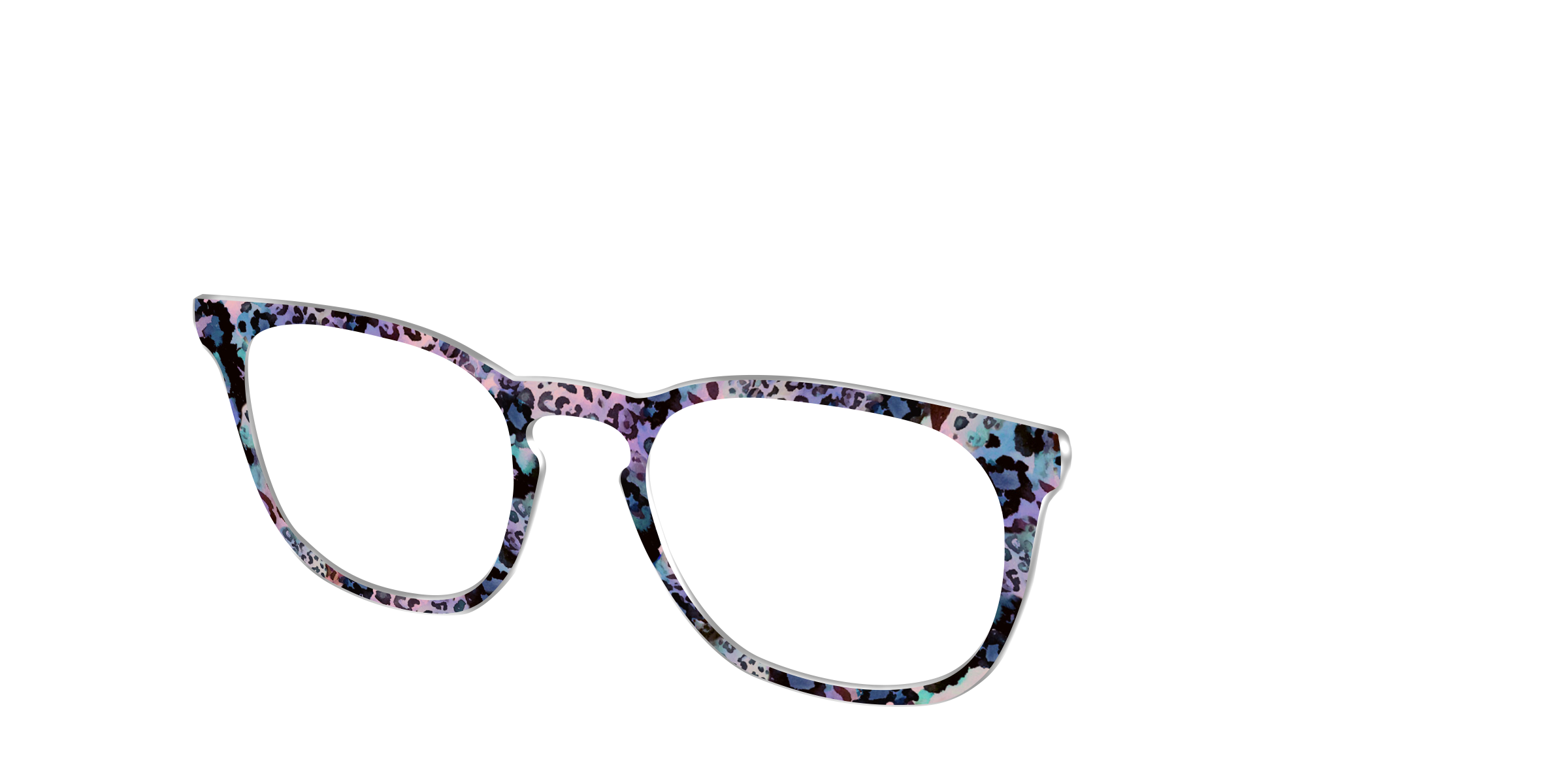 Pair Eyewear Design Tops Alluring Animal Print Mix top SU04